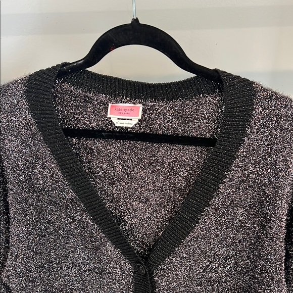 Women's Black Cardigan Sweater - Picture 2 of 7